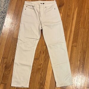 American Eagle Outfitters High Rise Jeans in Cream